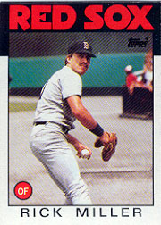 1986 Topps Baseball Cards      424     Rick Miller